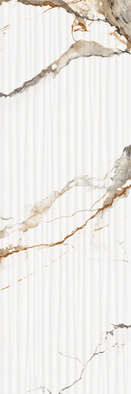Декор Calacatta Brillante Decor Ondas Rectificado 30х90 Novacera глянцевый керамический LE 93933-F3