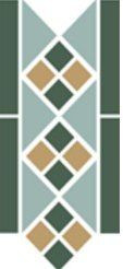 Бордюр Border Lisbon with 1 strip (Tr.13, Dots 18+03, Strips 18) 28х15 матовый керамогранит