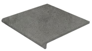 Ступень фронтальная Peldano Redondo 30 Urban Grafito Antides 33x29.7 клинкер противоскользящая Gres de Aragon 970092
