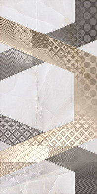 Декор Палермо D1 Геометрия 25х50 Axima глянцевый керамический СК000037068
