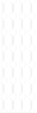 Настенная плитка Polar White Hexa 30х90 Gravita глянцевая, рельефная (структурированная) керамическая 78801886