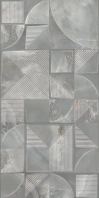 Настенная плитка Opale Grey Struttura Azori 31.5x63 глянцевая, рельефная (структурированная) керамическая 508921101