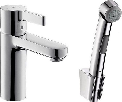 Смеситель Hansgrohe Metris S для раковины с гигиеническим душем
