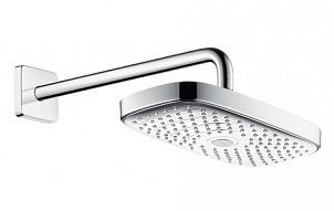 Верхний душ Hansgrohe Raindance Select Showerpipe E300 2jet, с держателем, белый/хром