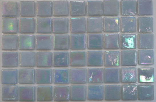 Мозаика Taurus-Lux-52 прокрашенная в массе стекло 32.7х32.7 см перламутровая чип 15х15 мм, голубой