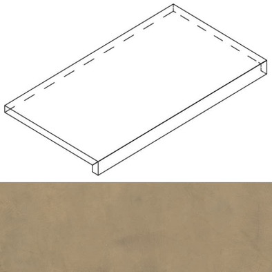 Ступень фронтальная Luce Grad.Jolly Oro Ret 40x120x20 матовая керамогранит