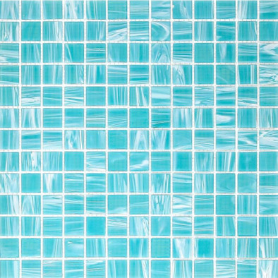 Мозаика Imagine Lab Bahamas стекло 32.7х32.7 см глянцевая чип 23х23 мм, голубая