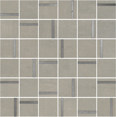 Декор SG640120/MM Гварди 2 Мозаичный Серый Светлый матовый обрезной 30х30 Kerama Marazzi керамогранит