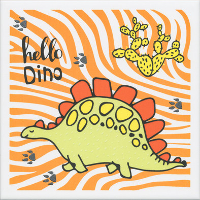 Декор OP/A228/5009 Динозаврики 3 матовый 20х20 Kerama Marazzi керамический