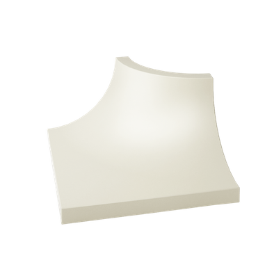 Вставка Gamma Bianco Kształtka C Mat. 3x4 Paradyz Ceramika матовая керамическая 5900144082885