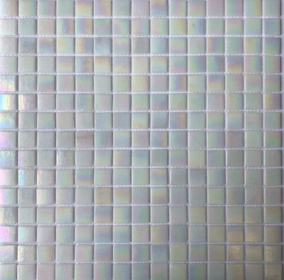Мозаика из стекла PIX121, чип 20x20 мм, сетка 316х316х4 мм матовая, серый