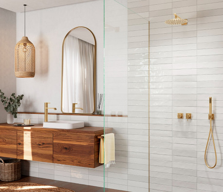 Настенная плитка Nairobi Sticks Off White (2,5x10) 20х20 Vilar Albaro глянцевая керамическая 929518