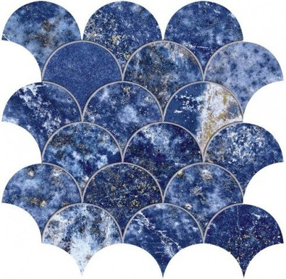 Мозаика Marvel Fan Ultramarine (9MFM) 29x29,2 Керамическая фото Мозаика Marvel Fan Ultramarine (9MFM) 29x29,2 Керамическая