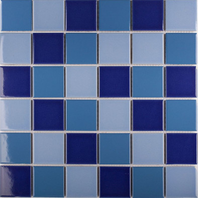 Мозаика 48x48 Blue Mix Glossy (WB52200) 306х306х6 керамическая
