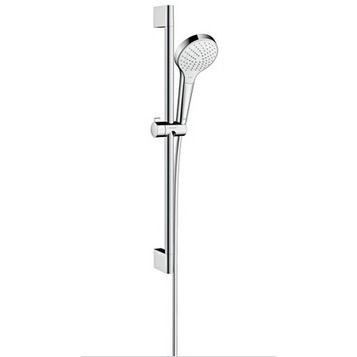 Душевой гарнитур Hansgrohe Croma Select S Vario, со штангой 65 см, белый/хром