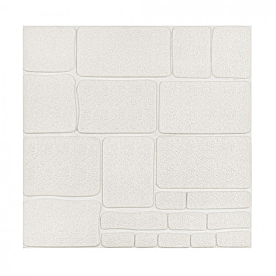 Комплект 3D панелей для стен Lako Decor Камень белый Каменная кладка 4 770х700х6 мм (плитка пвх LVT) LKD-17-07-501-KO