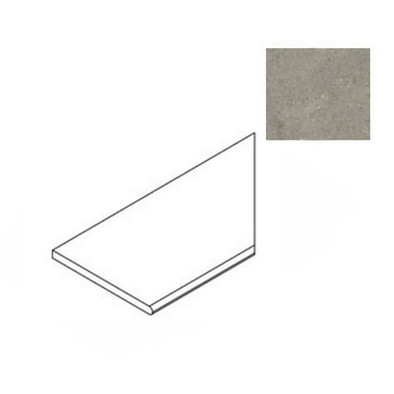 Керамогранит Forte Dei Marmi Rock Lunar Grey Lineare Ang. Dx 30х60 Atlas Concorde матовый бортик угловой правый 620090001232