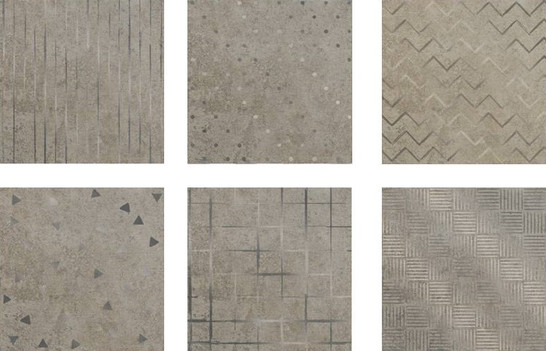 Декор Вставка Адажио D1 Бежевая, набор из 6-пл. 20х20 Axima матовая керамический