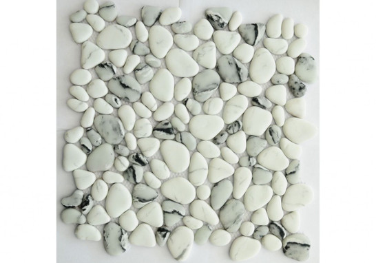 Мозаика Gray Rock 305х305х6мм стекло глянцевая, серый