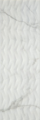 Настенная плитка Rlv Licas Blanco 40х120 Prissmacer матовая, рельефная (структурированная) керамическая 78803082
