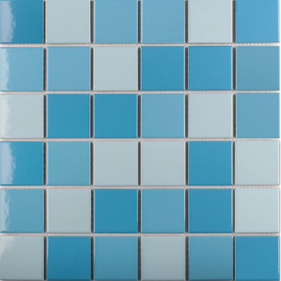 Мозаика 48x48 Light Blue Mix Glossy (WB43388) 306х306х6 керамическая
