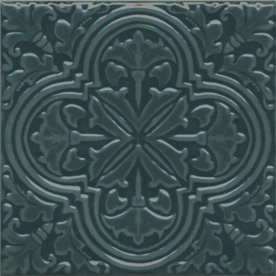 Декор KMD3STA003BN Фес Зелёный Тёмный глянцевый 15x15x0,77 Kerama Marazzi керамический