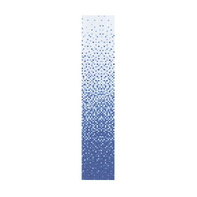 Мозаика COV09 (сетка) голубой фон от 1-9 стекло 32.7х32.7 см глянцевая чип 20х20 мм
