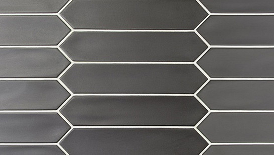 Настенная плитка Lanse Black 5x25 Equipe матовая керамическая 27483