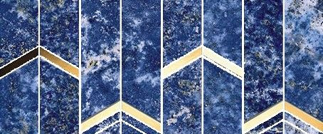 Мозаика Marvel Chevron Ultramarine (9MCP) 17x41,4 Керамическая фото Мозаика Marvel Chevron Ultramarine (9MCP) 17x41,4 Керамическая