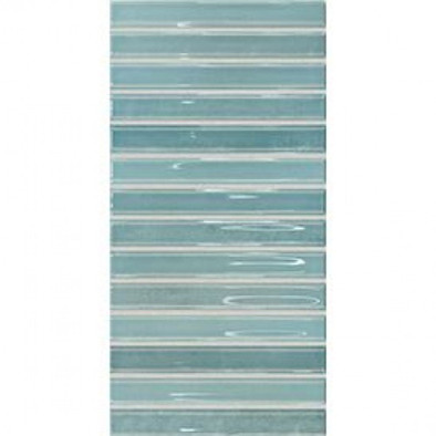 Настенная плитка Flash Bars Cool Light Blue 12.5x25 DNA Tiles глянцевая керамическая 133474