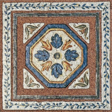 Вставка Taco Gredos 16,4х16,4 Azuliber керамогранит матовый