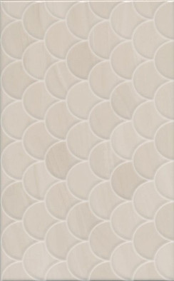 Настенная плитка 6375 Сияние Беж структура 25x40 Kerama Marazzi глянцевая, керамическая