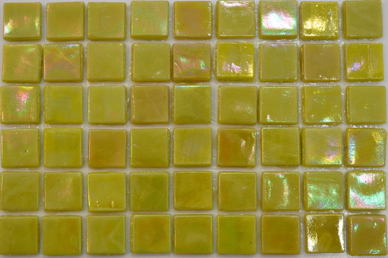 Мозаика Taurus-Lux-5 прокрашенная в массе стекло 32.7х32.7 см перламутровая чип 15х15 мм, желтый