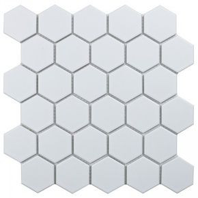 Мозаика Керамическая Hexagon small White Glossy (IDL1001) 271х282х6