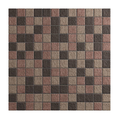 Мозаика Mix Lapis 3 керамогранит 30х30 см Appiani противоскользящая чип 25х25 мм, бежевый, коричневый XLAP 703