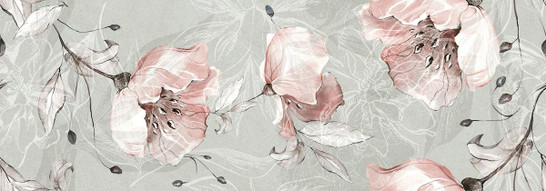 Декор Floral Ret 35х100 Love Ceramic Tiles матовый керамический 635.0184.000