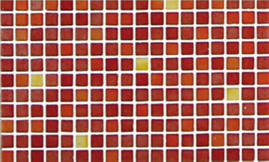 Мозаика Rojo - часть 8 2.5x2.5 стекло 31.3х49.5