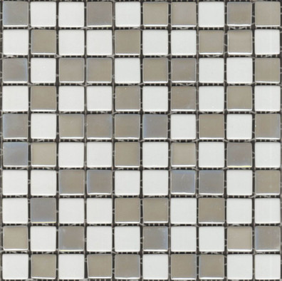 Мозаика Mixed № 100/409 (на сетке) 2.5x2.5 стекло 31.7x31.7