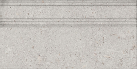 Плинтус FME015R Риккарди Серый Светлый матовый обрезной 20х40 Kerama Marazzi керамический
