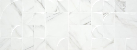 Настенная плитка Aston White Matt. White Rect Qube Keratile 33.3x90 матовая керамическая