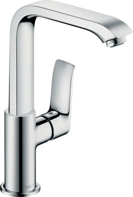 Смеситель Hansgrohe Metris для раковины, поворотный излив