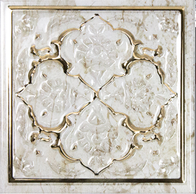 Декор СД184 Monopole Petra Dec. Armonia Gold C 15х15 Monopole глянцевый керамический