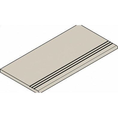 Ступень угловая Fossil Sand Gradino Round Grip 30x120 Dx керамогранит антискользящая (grip), матовая Italon x2 620040000273