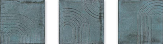 Декор Wabi Blue 12.5x12.5 Wow Enso глянцевый керамический 120846