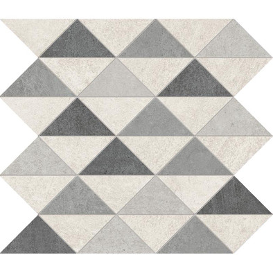 Мозаика Supergres H.24 Mosaico Mix 40x40 керамогранит матовая бежевый, серый H24X