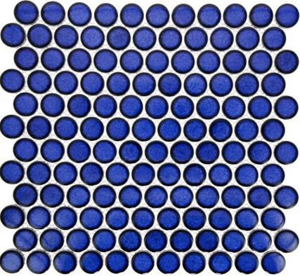 Мозаика Imagine Lab KO28-8R керамика 33х31.2 см матовая чип 28x28 мм, синяя