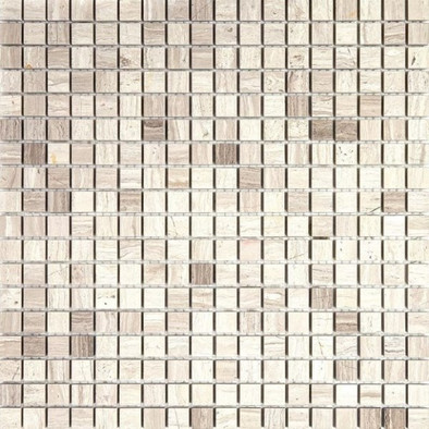Мозаика 7M032-15P мрамор 30.5х30.5 см Natural Mosaic Adriatica полированная чип 15х15 мм, серый