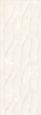 Настенная плитка 663 Marbelia (Рельеф Волна) 29,5х89,5 Eurotile Ceramica глянцевая керамическая 663 MBD1BN