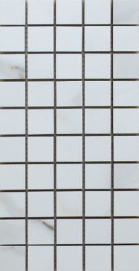 Мозаика Mk.Calacatta Light 15х30 керамика Eletto Ceramica полированная чип 30х30 мм, белый, серый