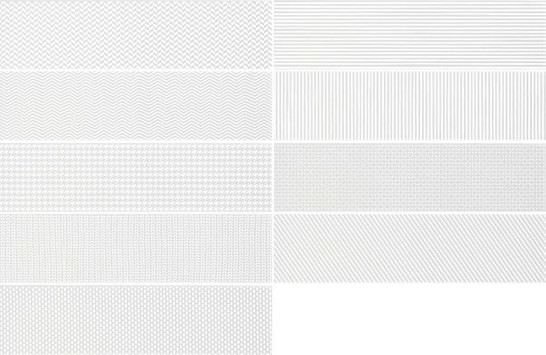Декор Gradient Decor White Matt (109161) 7,5х30 Wow матовый керамический